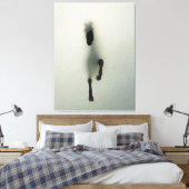 Reitausbruch durch Nebel - Abstrakte Kunst Leinwanddruck (Insitu (Schlafzimmer))