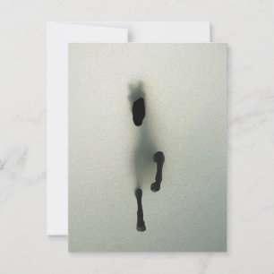 Reitausbruch durch Nebel - Abstrakte Kunst Postkarte