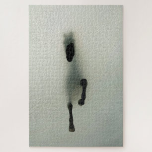 Reitausbruch durch Nebel - Abstrakte Kunst Puzzle