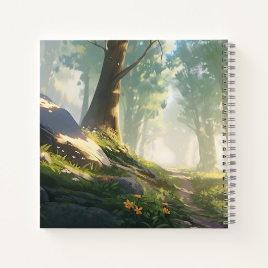 Reitausflug im Wald Notizblock (Rückseite)