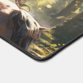 Reitausflug im Wald Schreibtischunterlage (Ecke)