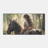 Reitausflug im Wald Schreibtischunterlage (Vorderseite)