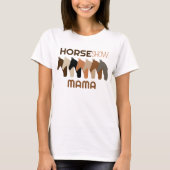 Reitausstellung Mama-Reitrennen Mama für Frauen T-Shirt (Vorderseite)