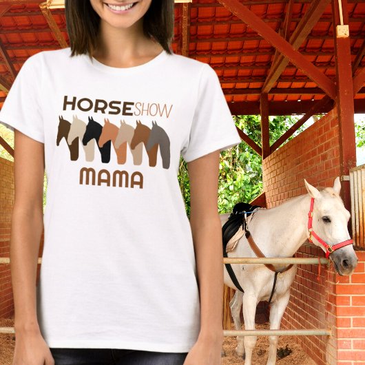 Reitausstellung Mama-Reitrennen Mama für Frauen T-Shirt