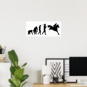 Reitausstellung Springreiter Geschenkideen Poster (Heimbüro)