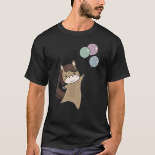 Reitballons Fliegendes Süße Tier Pony T-Shirt