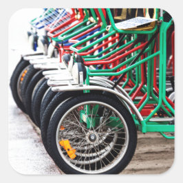 Reitbereit Quadratischer Aufkleber