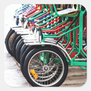 Reitbereit Quadratischer Aufkleber