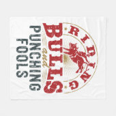 Reitbullen und Punchfohlen Fleecedecke (Vorderseite (Horizontal))