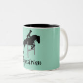 Reitdesign Zweifarbige Tasse (VorderseiteRechts)