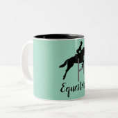 Reitdesign Zweifarbige Tasse (Vorderseite Links)