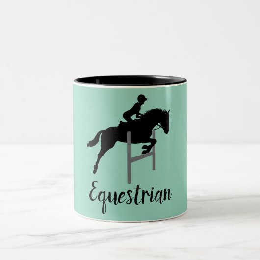Reitdesign Zweifarbige Tasse (Mittel)