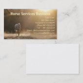 Reitdienste/Reittierärztliche Visitenkarten Visitenkarte (Vorne/Hinten)