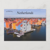 Reitdiephaven Gronigen Niederlande Postkarte (Vorderseite)
