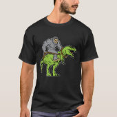 Reitdinosaurier T Bigfoots Sasquatch rex T-Shirt (Vorderseite)