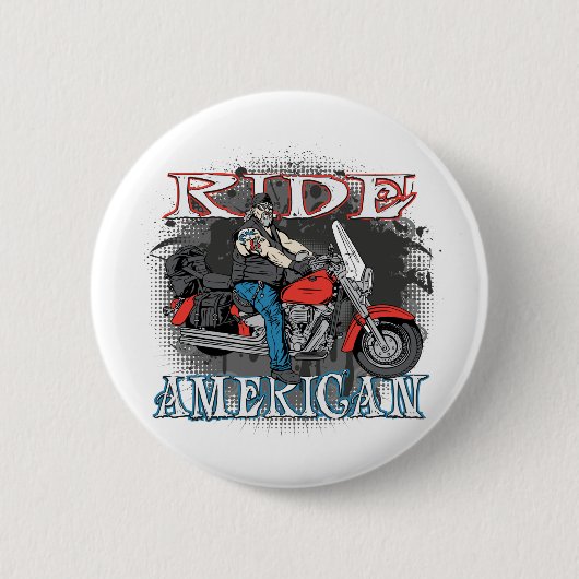 Reite Amerikanisch Button (Vorderseite)