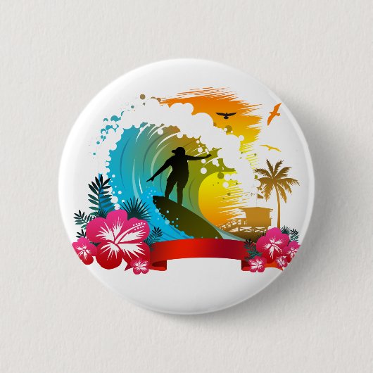 Reite auf der Welle Button (Vorderseite)