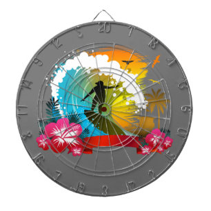 Reite die Welle Dartscheibe