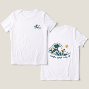 Reite die Welle Surf T-Shirt Tri-Blend Shirt