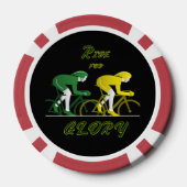 Reite für Ruhm Leinwand Kunst Pokerchips (Rückseite)