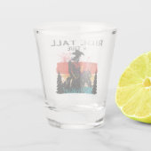 Reite hoch und aufrecht - Schnapsglas (Rückseite)