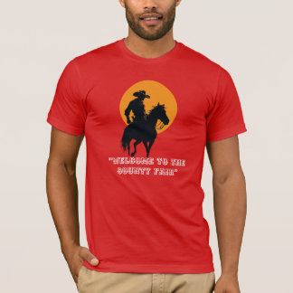 Reite in den Sonnenuntergang – Cowboy-Silhouette-T T-Shirt