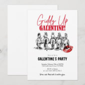 Reite los am Galentine’s Day Einladung (Vorne/Hinten)
