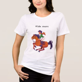 Reite mehr Mädchen Tri-Blend Shirt