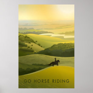 Reite mit - Reiseplakat Poster