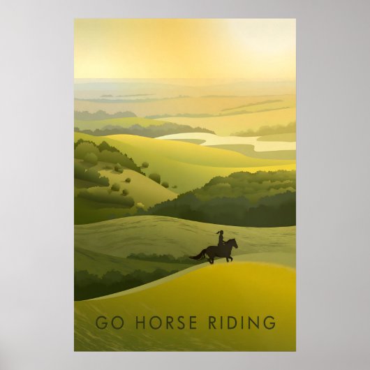 Reite mit - Reiseplakat Poster (Vorne)