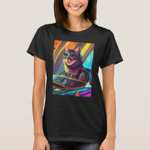 Reite oder Schnurre Katzen regieren immer die Stra T-Shirt