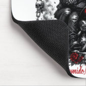 Reite oder Stirb Personalisiertes Skelett-Paar Mousepad (Ecke)