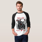 Reite oder Stirb Personalisiertes Skelett-Paar T-Shirt (Vorne ganz)