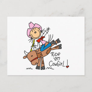 Reite Sie, Cowgirl T-Shirts und Geschenke Postkarte