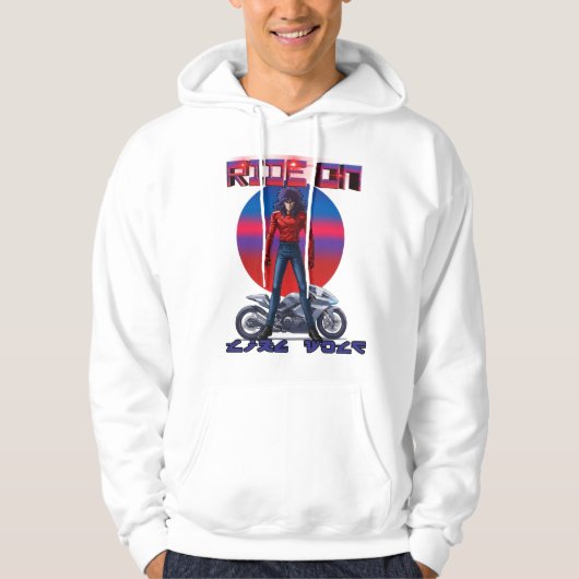 Reite wie ein Wolf Hoodie (Vorderseite)