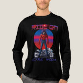 Reite wie ein Wolf Tri-Blend Shirt (Vorderseite)