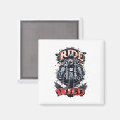Reite wilder magnet (Vorderseite/Rückseite)