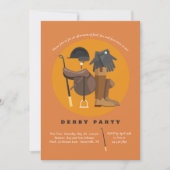 Reitelemente Derby-Party Einladung (Vorderseite)