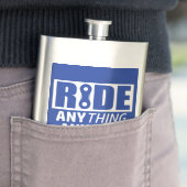 Reiten, alles, jederzeit, überall flachmann (Beispiel)