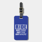 Reiten, alles, jederzeit, überall gepäckanhänger (Vorderseite vertikal)