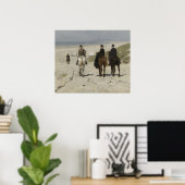Reiten am Strand, A. Mauve - Art Poster (Heimbüro)