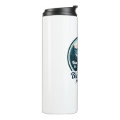 Reiten auf dem Blue Ridge Parkway Thermosbecher (Nach links gedreht)