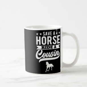 Reiten auf dem Cousin Reiten Kaffeetasse