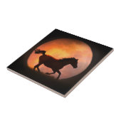 Reiten auf dem Mond Pferd Art Tile Fliese (Seite)