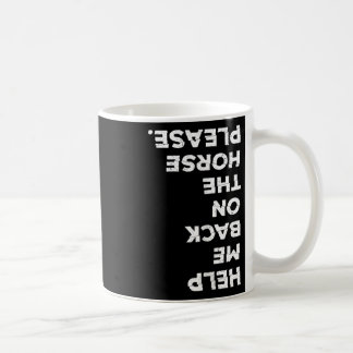 Reiten auf dem Pferd brachte mich auf mein Pferd Kaffeetasse