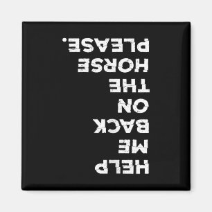 Reiten auf dem Pferd brachte mich auf mein Pferd Magnet