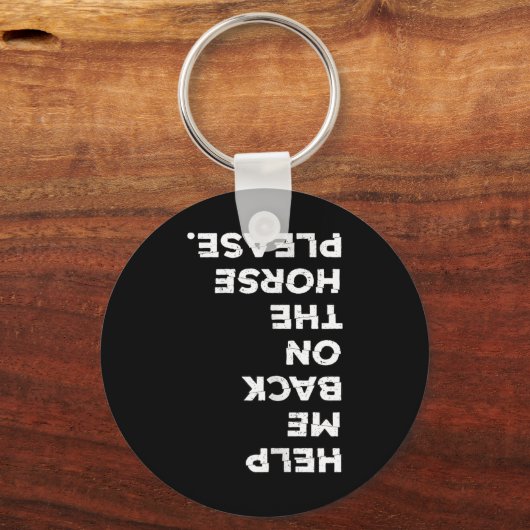 Reiten auf dem Pferd brachte mich auf mein Pferd Schlüsselanhänger (Vorderseite)