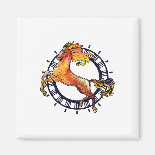 Reiten auf dem Pferd Reiten Adorable Gift Magnet