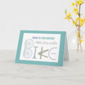 Reiten auf den Wegen Radfreund Geburtstag Karte (Gelbe Blume)