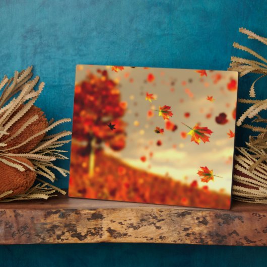 Reiten auf der Oktober Breeze Picture Plaque Fotoplatte (Seite)